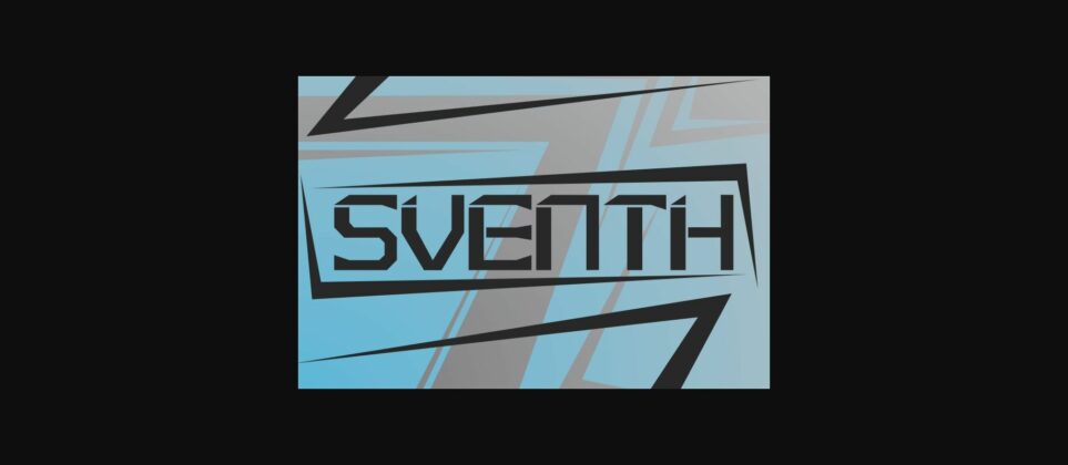 Sventh Font Poster 3