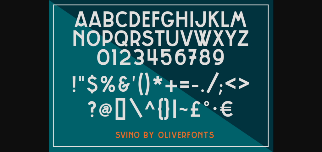 Svino Font Poster 4