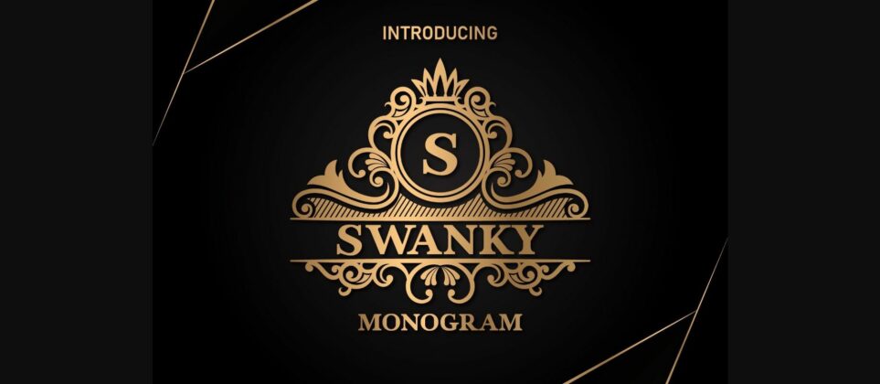 Swanky Monogram Font Poster 3