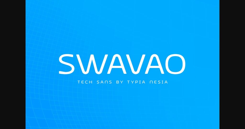 Swavao Font Poster 3