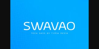 Swavao Font Poster 1