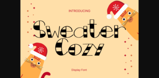 Sweater Cozy Font Poster 1