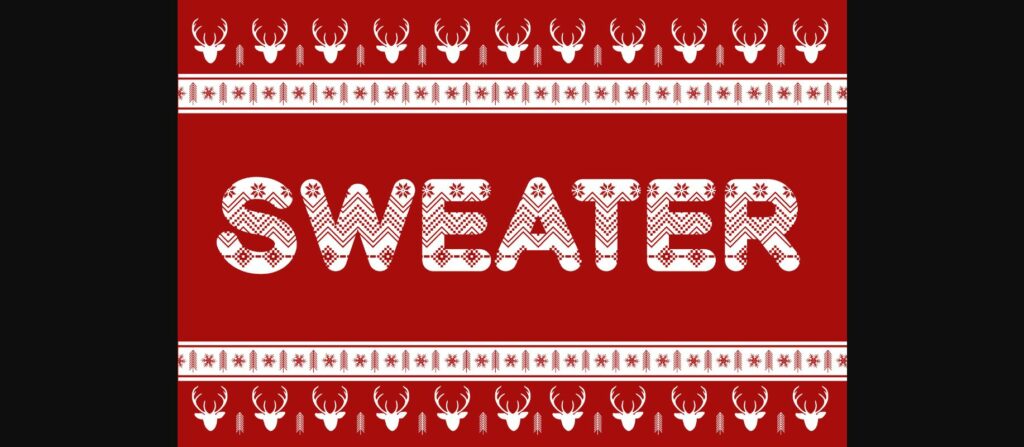 Sweater Font Poster 1