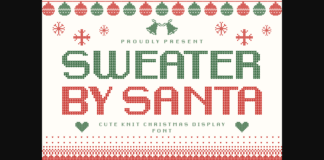 Sweater by Santa Font Poster 1