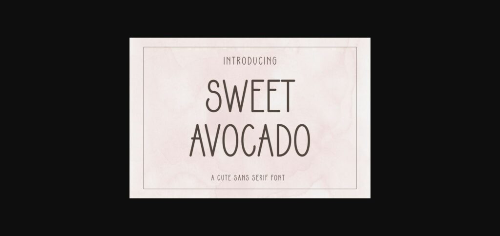 Sweet Avocado Font Poster 1