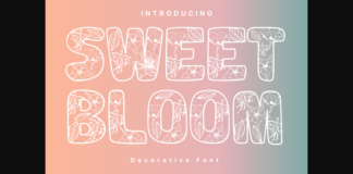 Sweet Bloom Font Poster 1