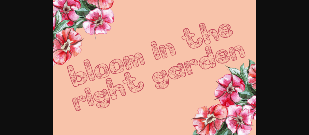 Sweet Bloom Font Poster 8