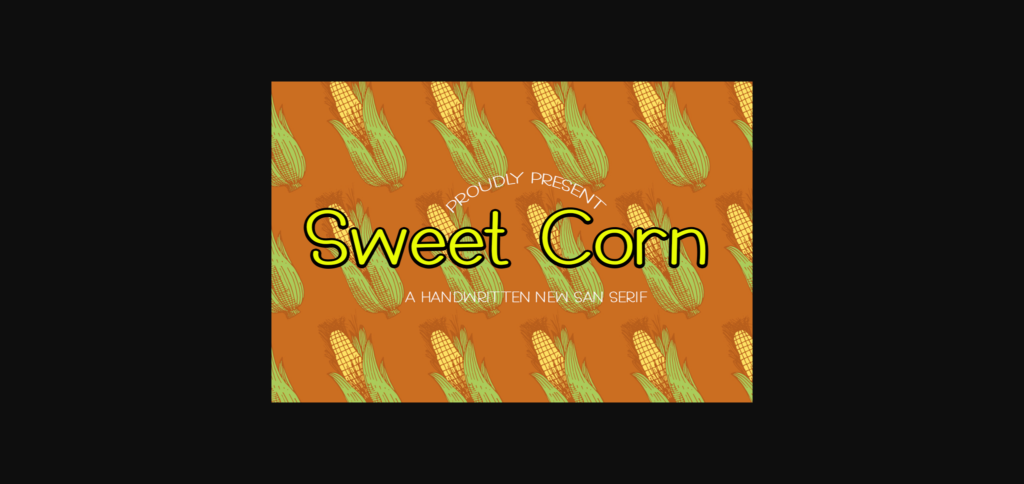 Sweet Corn Font Poster 3