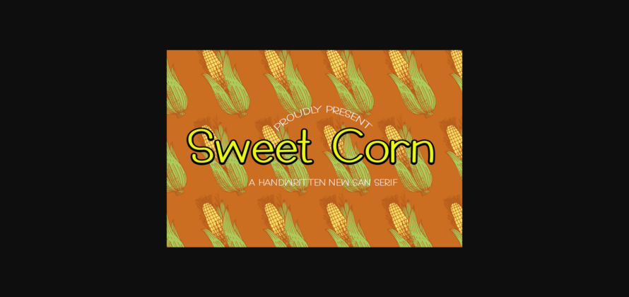 Sweet Corn Font Poster 3