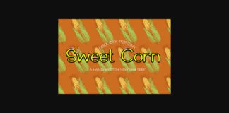 Sweet Corn Font Poster 1