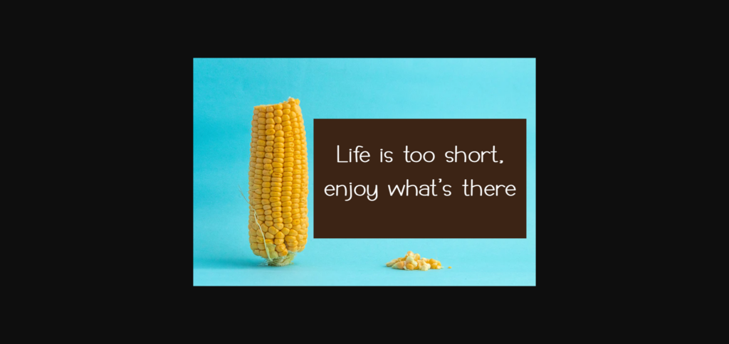 Sweet Corn Font Poster 4
