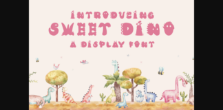 Sweet Dino Font Poster 1