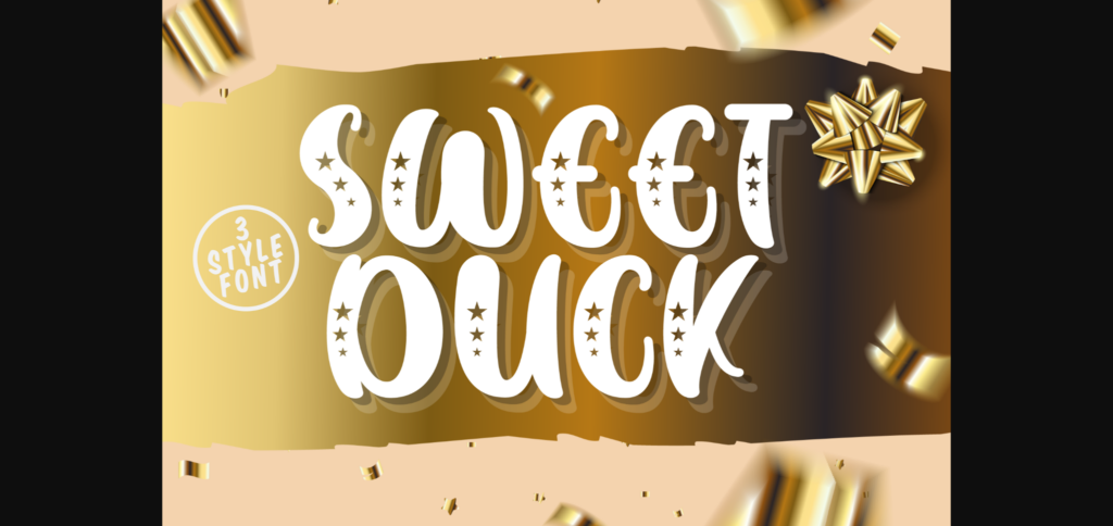 Sweet Duck Font Poster 3