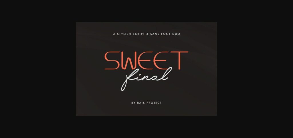 Sweet Final Font Poster 3