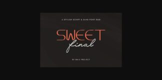 Sweet Final Font Poster 1