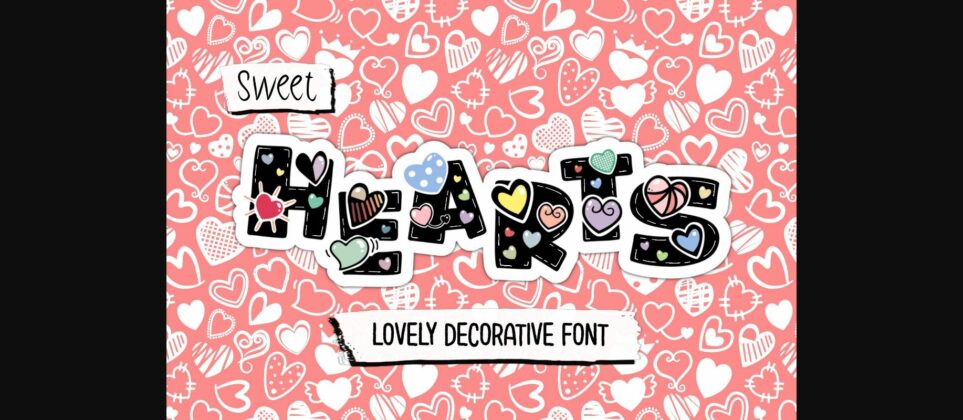 Sweet Hearts Font Poster 3