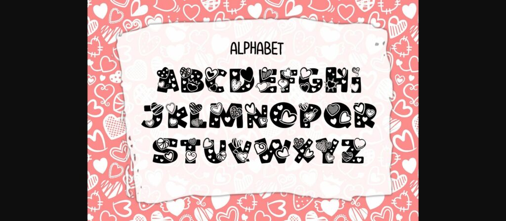 Sweet Hearts Font Poster 4