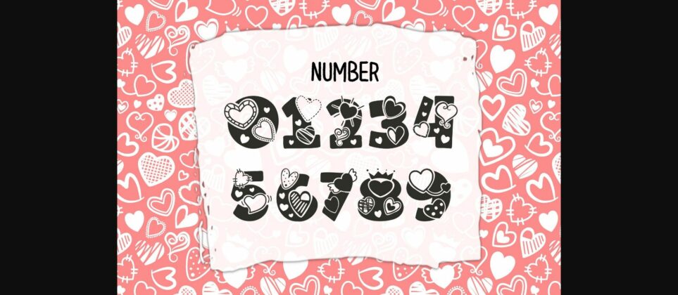 Sweet Hearts Font Poster 5