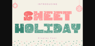 Sweet Holiday Font Poster 1