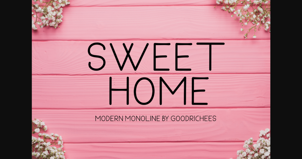 Sweet Home Font Poster 3