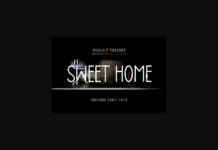 Sweet Home Font Poster 1