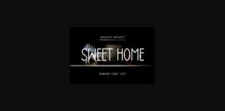 Sweet Home Font Poster 1