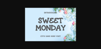 Sweet Monday Font Poster 1