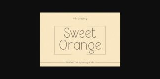 Sweet Orange Font Poster 1