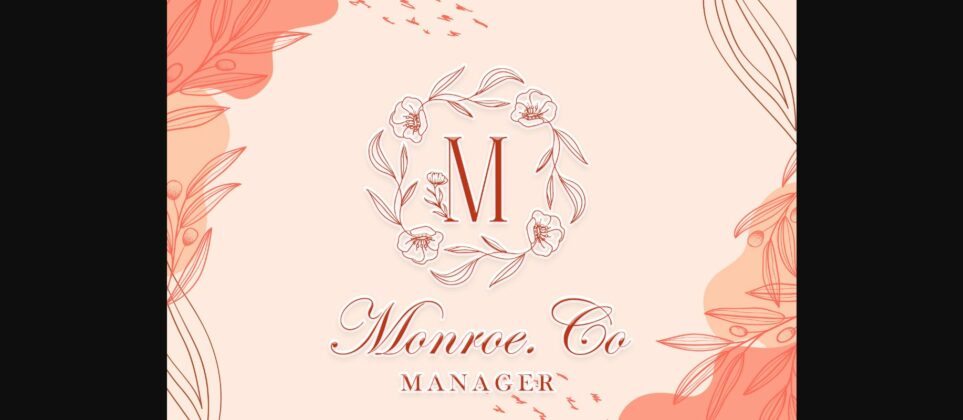 Sweet Spring Monogram Font Poster 4