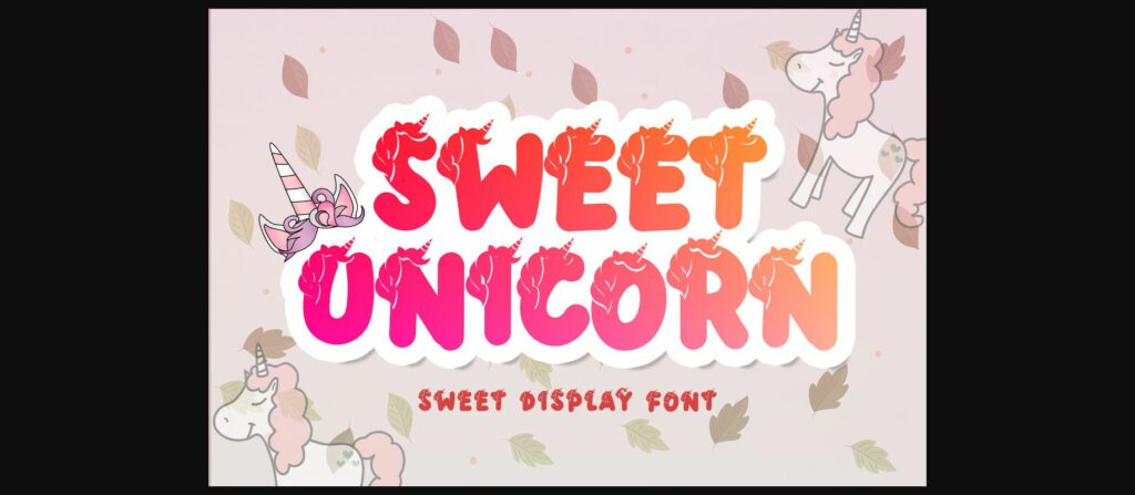 Sweet Unicorn Font Poster 1