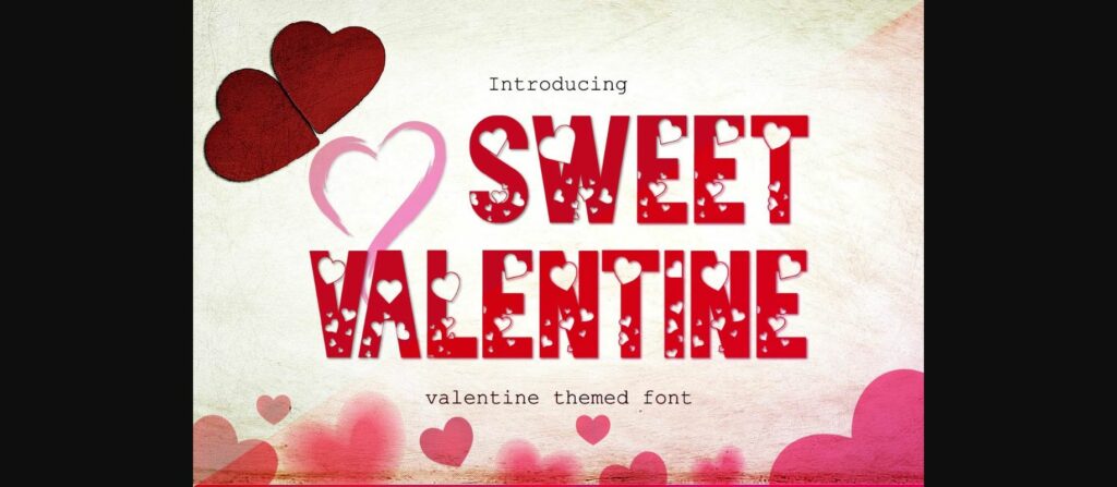 Sweet Valentine Font Poster 1