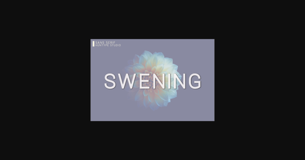 Swening Font Poster 1