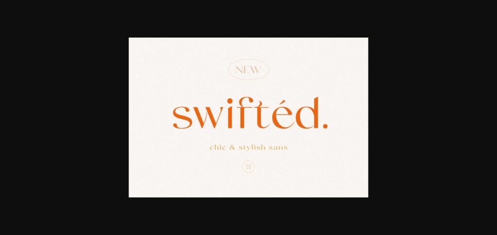 Swifted Font Poster 3