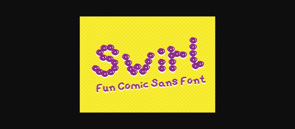 Swirl Font Poster 1