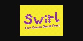 Swirl Font Poster 1