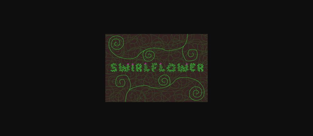 Swirlflower Font Poster 1