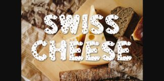 Swiss Cheese Font Poster 1