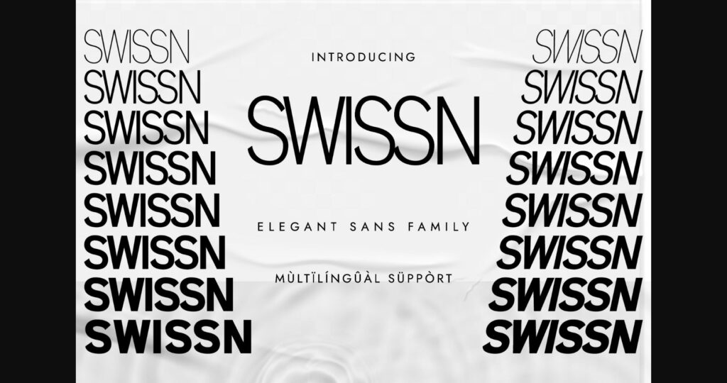 Swissn Font Poster 3