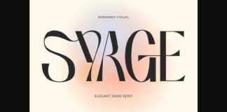 Syage Font Poster 1