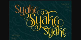 Syake Font Poster 1