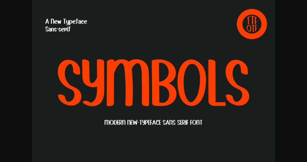Symbols Font Poster 3