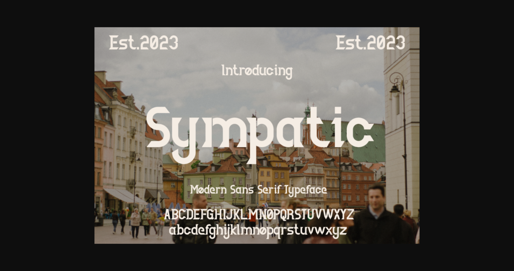 Sympatic Font Poster 1