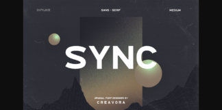 Sync Font Poster 1