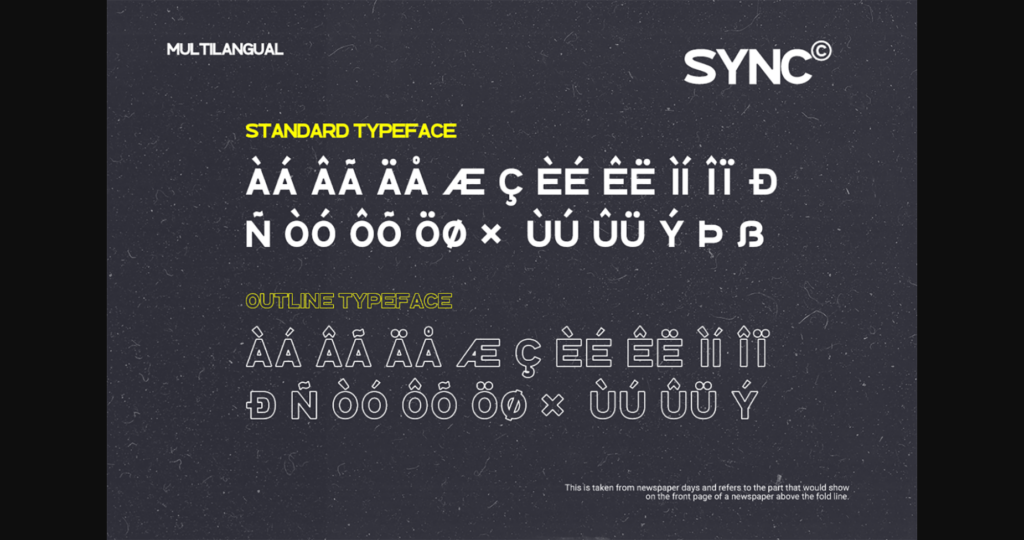Sync Font Poster 10