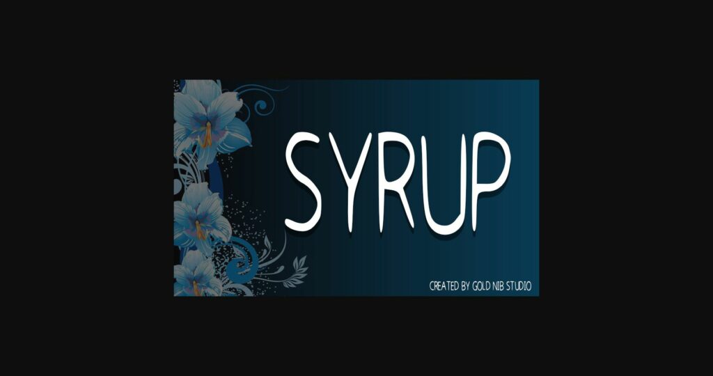 Syrup Font Poster 3