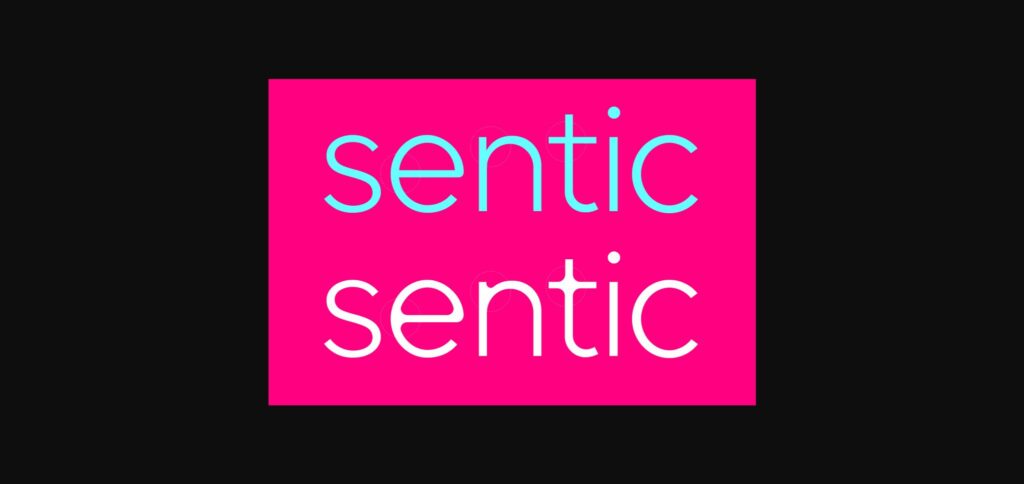 Sentic Font Poster 1