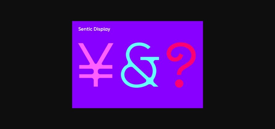 Sentic Font Poster 4