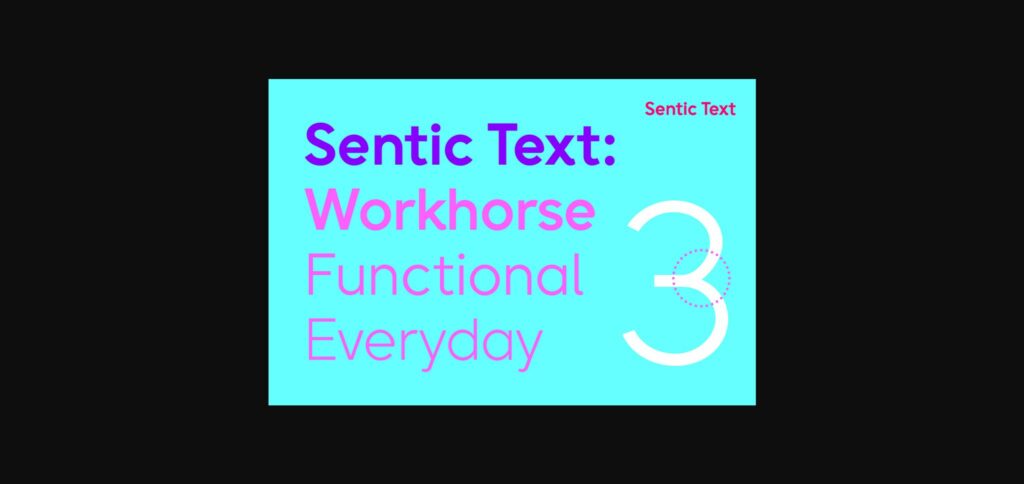 Sentic Font Poster 5