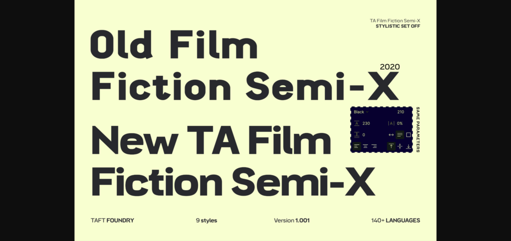 Ta Film Fiction Semi-x Font Poster 11