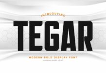 Tegar Font Poster 1